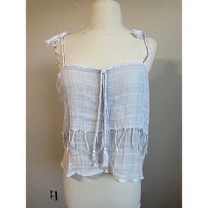 Handmade Gauze Beach Fringe Blouse